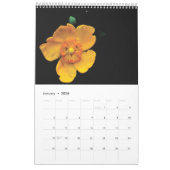 2025年カレンダー花と夜 カレンダー (1月 2026)