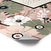 2025年カレンダー花柄 ポスター (角)