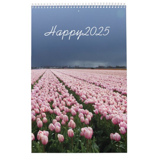 2025年カレンダー花畑3 カレンダー (カバー)