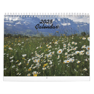 2025年カレンダー花畑 カレンダー