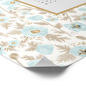 2025年カレンダー通年ブルークリームポピー ポスター (角)