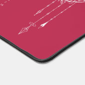 2025年カレンダー通年Boho Dustyバラデスクマット デスクマット (コーナー)