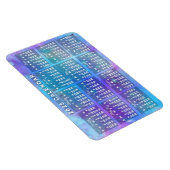 2025年カレンダー青い水色の星 マグネット (右側)