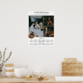 2025年カレンダー4フォトコラージュ家族の記念 ポスター (キッチン)