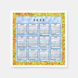 2025年カレンダー スタンダードカクテルナプキン