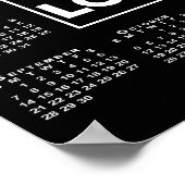 2025年カレンダー（会社のロゴと名前が黒） ポスター (角)