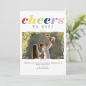 2025年カレンダー 現代の休日 新年の1枚の写真 シーズンカード (スタンド正面)