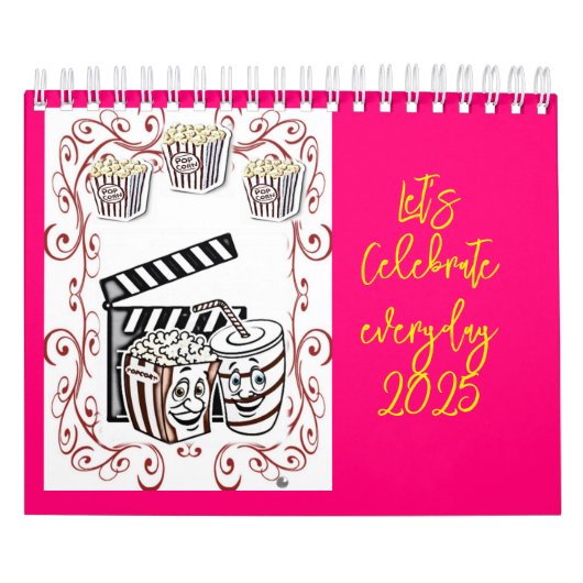 2025年カレンダーPopcorn毎日祝よ! カレンダー (カバー)