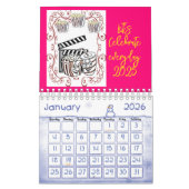 2025年カレンダーPopcorn毎日祝よ! カレンダー (1月 2026)