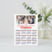 2025年カレンモダンダピンクファミリーフォトミニマリスト シーズンポストカード (スタンド正面)