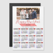 2025年カレンモダンダピンクファミリー写真磁気 (正面/裏面)