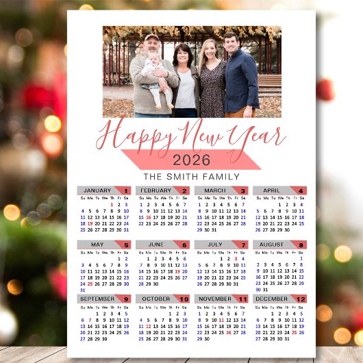 2025年カレンモダンダピンクファミリー写真磁気