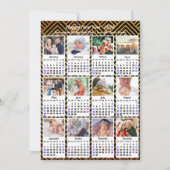 2025年カレンモダンダファミリー12フォトブラック金ゴールド シーズンカード (正面)