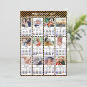 2025年カレンモダンダファミリー12フォトブラック金ゴールド シーズンカード (スタンド正面)