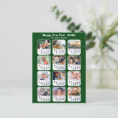 2025年カレンモダンダーグリーンファミリー12フォトコラージュ ポストカード (スタンド正面)