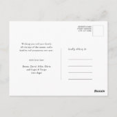 2025年カレンモダンダーグリーンファミリー12フォトコラージュ ポストカード (裏面)