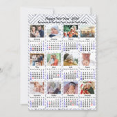 2025年カレンモダンダーファミリーフォトシルバーグリッター シーズンカード (正面)