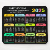 2025年カレンモダンダーブラック米国企業の祝日 マウスパッド (正面)