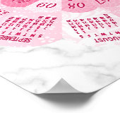 2025年カレンユニークダールボホピンクフラワーカスタム ポスター (角)