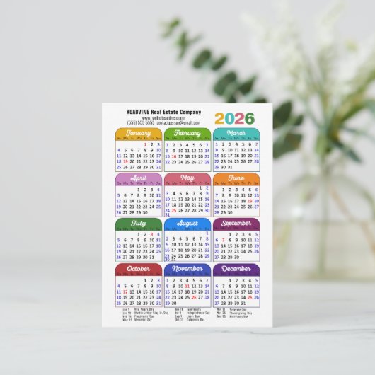 2025年カレン企業のダミニマル新年 シーズンポストカード (スタンド正面)