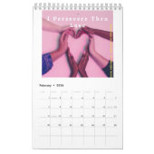 2025年カレン前向きダー カレンダー (2月 2026)