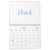 2025年カレ空白のンダー（祝日あり） カレンダー (3月 2027)