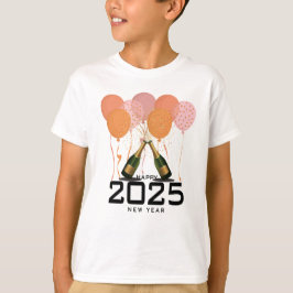 2025年キッズTシャツのお正月おめでとう Tシャツ