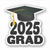 2025年キャップ・アンド・タッセル学期卒業 シール (正面)