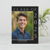 2025年クラシック卒業の写真のカスタム 招待状 (スタンド正面)