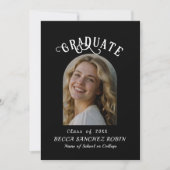 2025年クラスのタイポグラフィ卒業発表 シーズンカード (正面)