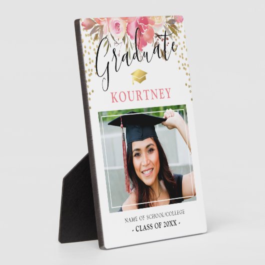 2025年クラスのフローラ大学院写真 フォトプラーク (側面)