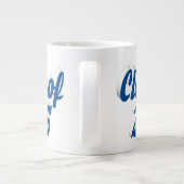 2025年クラスのブルー文字卒業 ジャンボコーヒーマグカップ (裏面)