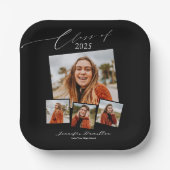 2025年クラスのミニマリスト写真グラードパーティー ペーパープレート (正面)