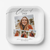 2025年クラスのミニマリスト写真グラードパーティー ペーパープレート (正面)