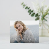 2025年クラスの卒業招待状 ポストカード (スタンド正面)