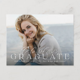 2025年クラスの卒業招待状 ポストカード