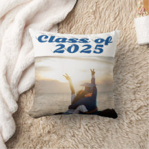 2025年クラスの海の青い文字卒業写真