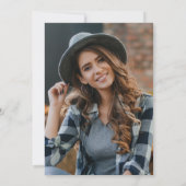 2025年クラスの金ゴールドとブラック卒業パーティー 招待状 (裏面)