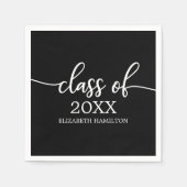 2025年クラスシンプルシック書道クラシック スタンダードカクテルナプキン (正面)