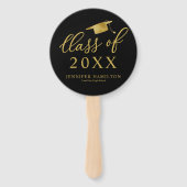 2025年クラスシンプル1写真エレガント卒業 ハンドファン (正面)