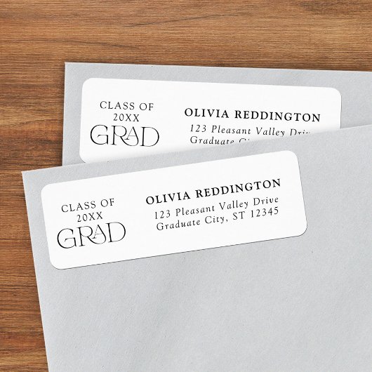 2025年クラスタイポグラフィグラード差出人住所 ラベル