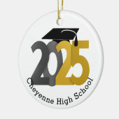 2025年クラス写真カスタム卒業 セラミックオーナメント (左)