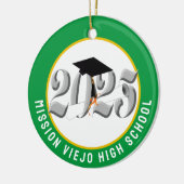 2025年クラス写真カスタム卒業 セラミックオーナメント (左)