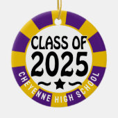 2025年クラス写真カスタム卒業 セラミックオーナメント (正面)