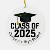 2025年クラス写真カスタム卒業 セラミックオーナメント (正面)