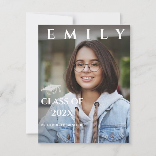 2025年クラス写真卒業パーティー招待状 (正面)