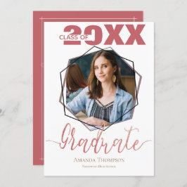 2025年クラス写真卒業パーティー招待状 招待状