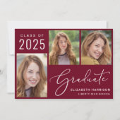 2025年クラス写真台本ブルゴーニュ卒業 案内状 (正面)