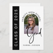 2025年クラス写真撮影アーチ卒業パーティー 案内状 (正面/裏面)