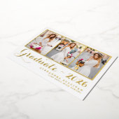 2025年クラス写真部卒業 箔招待状 (回転した状態)